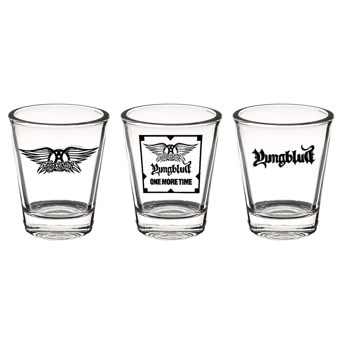YUNGBLUD - Aerosmith & YUNGBLUD - One More Time SHOT GLASS SET