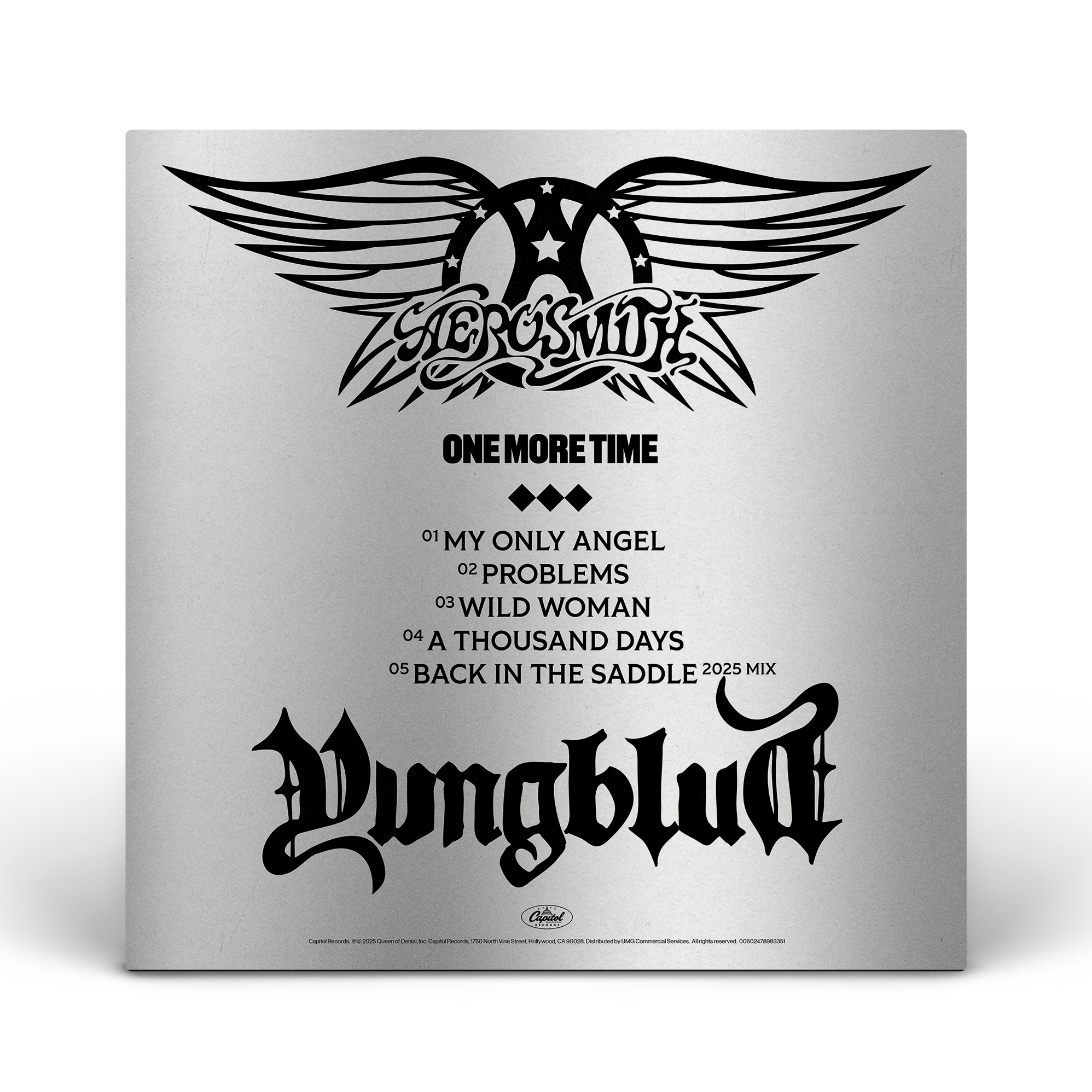 YUNGBLUD, Aerosmith - One More Time - Silver Vinyl (YUNGBLUD Store Exclusive)