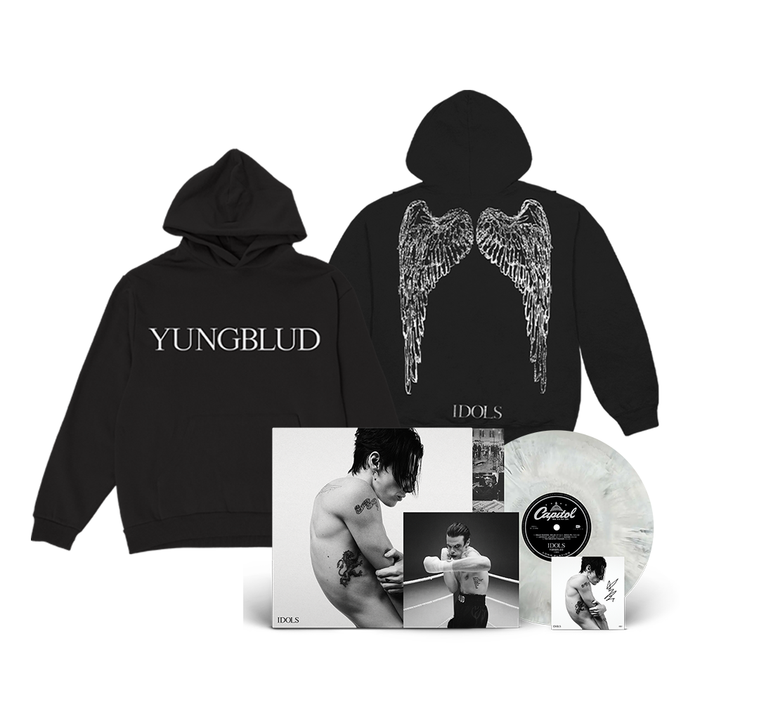 Idols Wings Hoodie + “Distant Smoke” Marble Vinyl + Signed Art Card